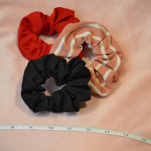 Colorful Handmade Scrunchie Three Pack - Picture 2 of 10